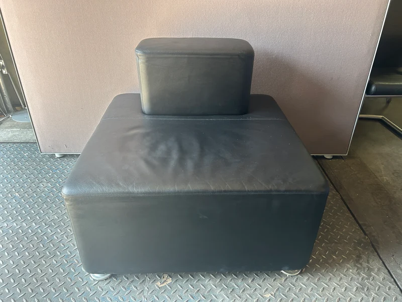Steelcase Leder Sessel Schwarz