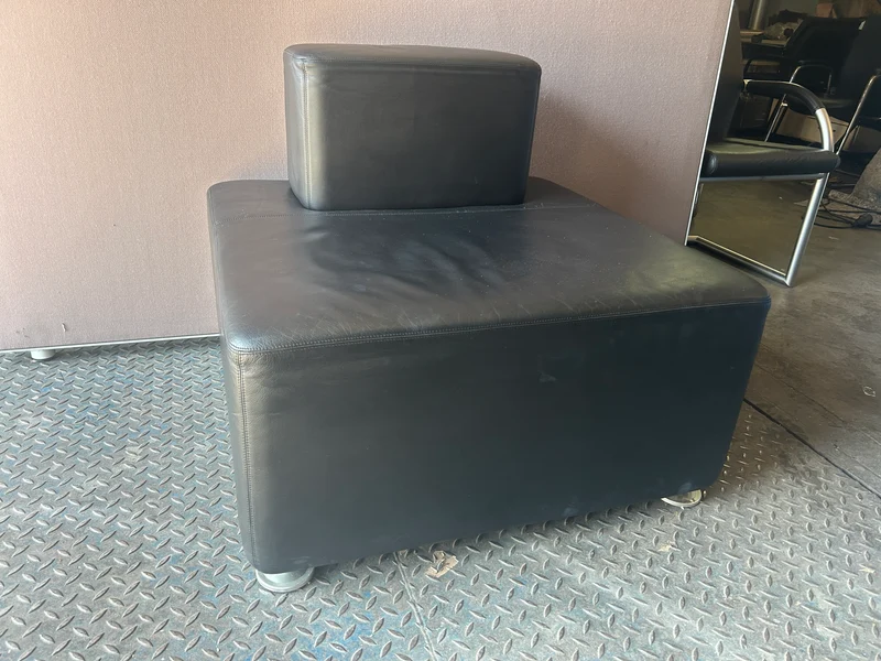 Steelcase Leder Sessel Schwarz