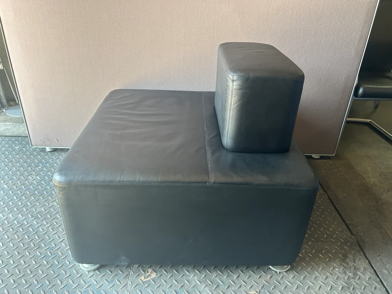 Steelcase Leder Sessel Schwarz
