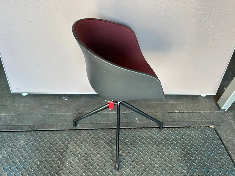 HAY AAC Chair Sessel Rot / Antharzit