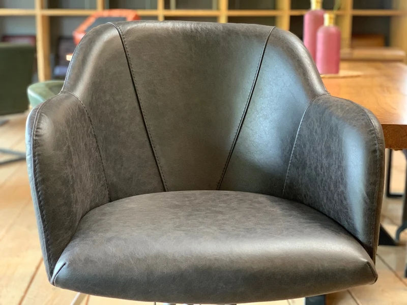 Barhocker Echtleder hochwertig drehbar 197DS
