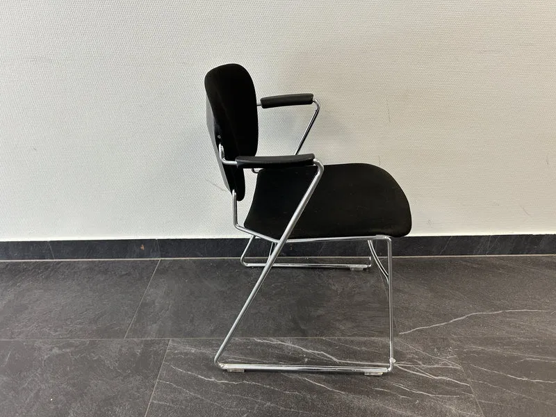 Konferenzstuhl Freischwinger Schwarz