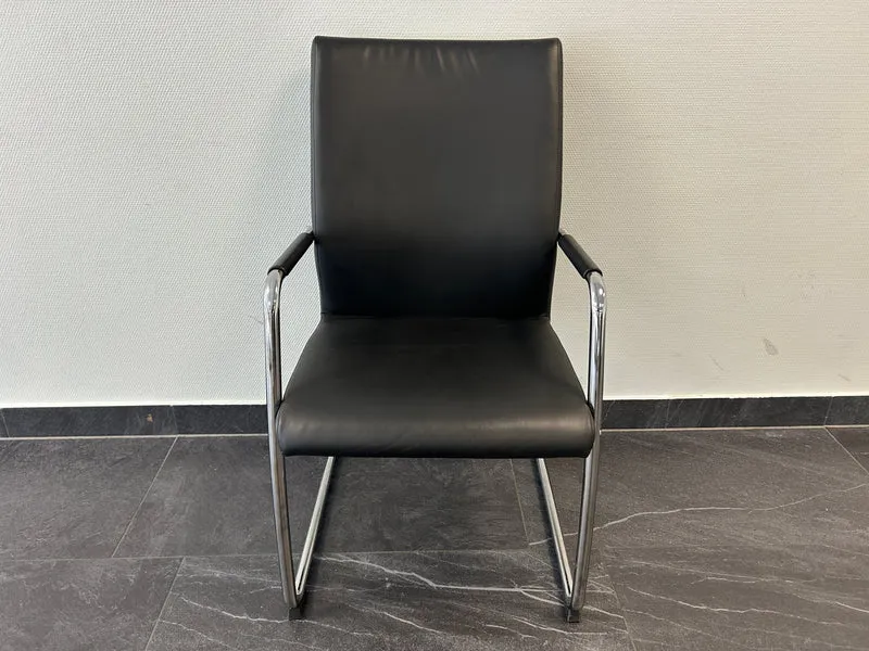 Profim Konferenzstuhl Leder Schwarz