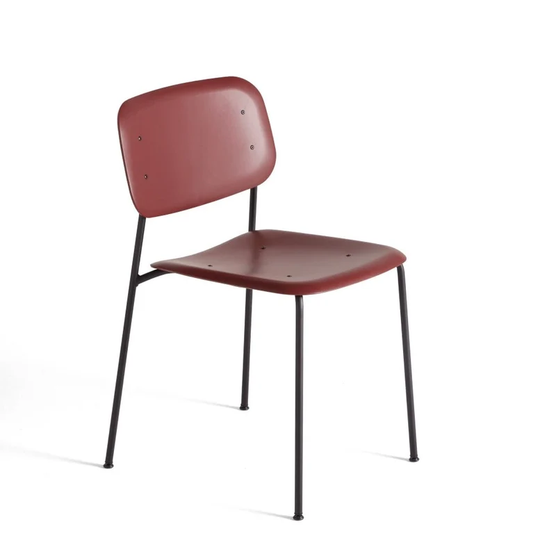 Stuhl Soft Edge 45 Red/Mono - HAY
