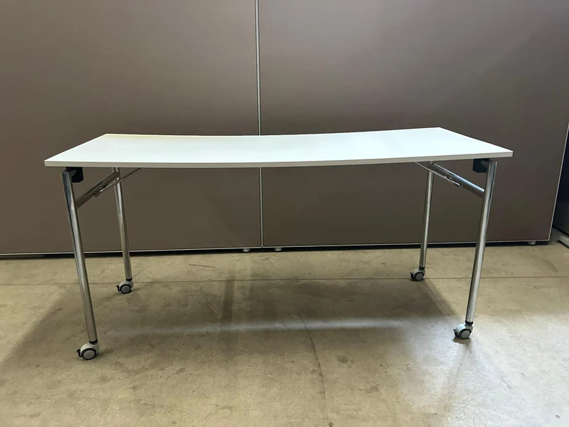 Klapptische Weiß / Chrom
