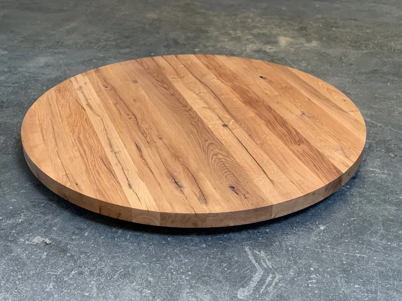 Runde Tischplatte Altholz 6 cm
