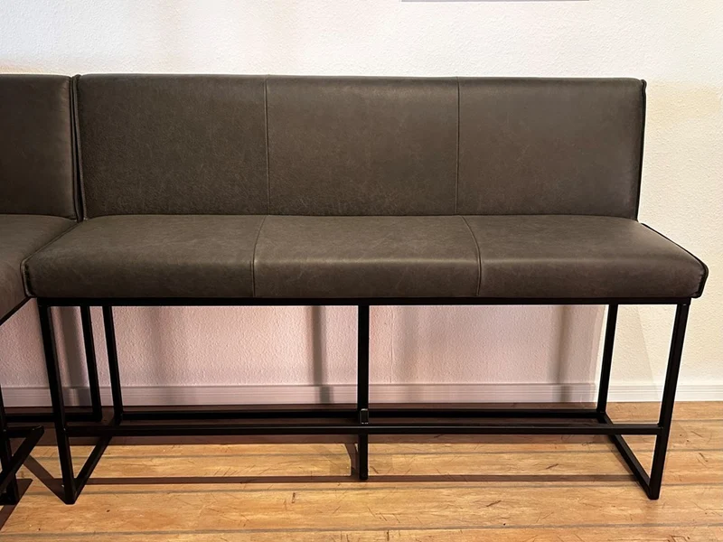 Hohe Eckbank Leder für Stehtisch oder Bartisch BL114