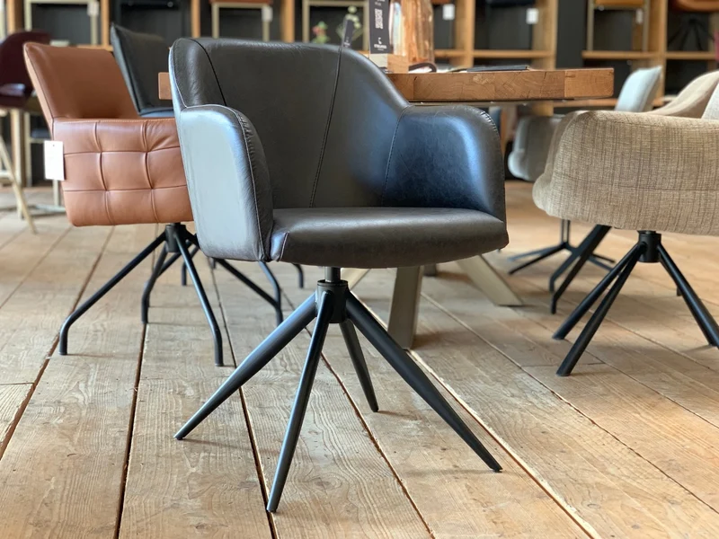 Stuhl Esszimmer Leder drehbar BL197T