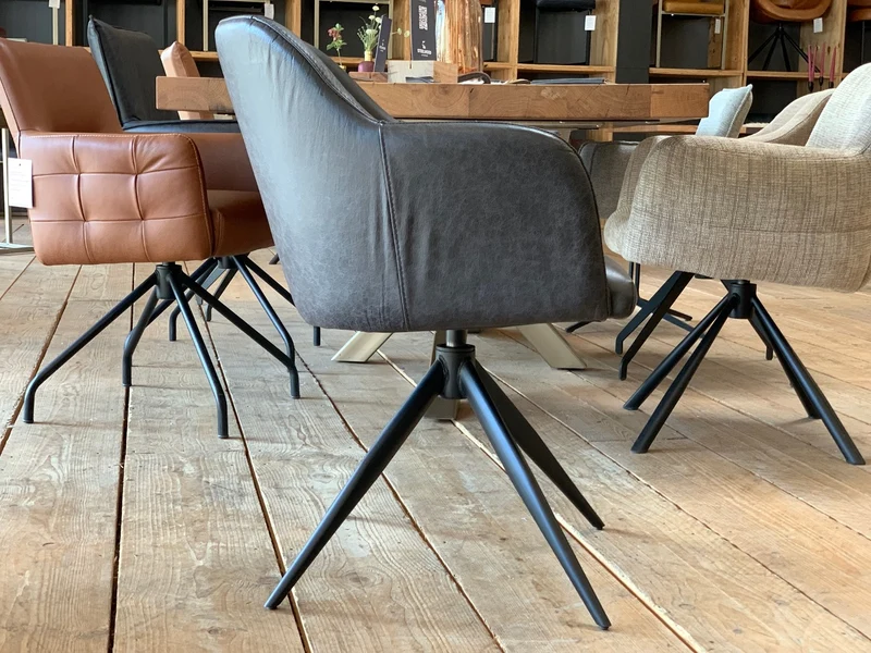 Stuhl Esszimmer Leder drehbar BL197T