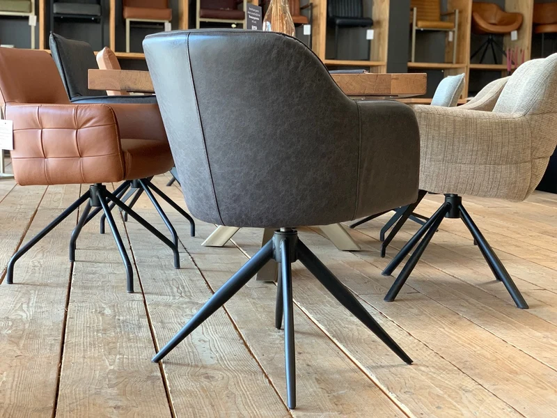 Stuhl Esszimmer Leder drehbar BL197T