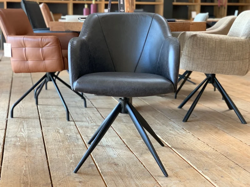 Stuhl Esszimmer Leder drehbar BL197T