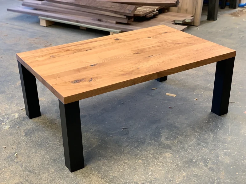 Massivholz Couchtisch Eiche Livo