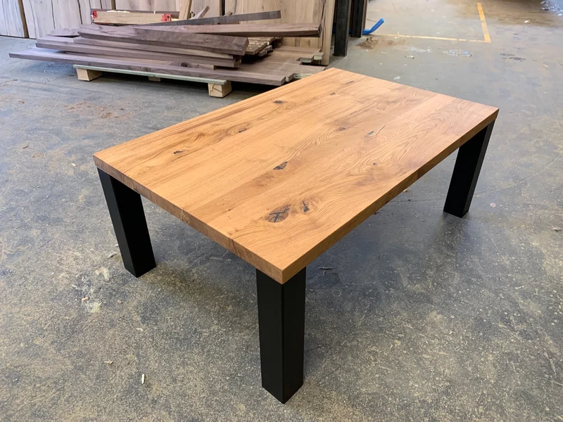 Massivholz Couchtisch Eiche Livo