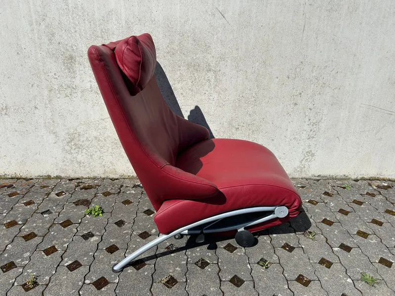 WK Wohnen Relaxsessel Solo 699 Leder Rot