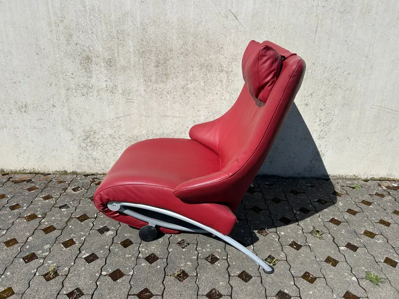 WK Wohnen Relaxsessel Solo 699 Leder Rot