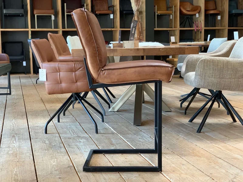 Barstuhl Leder Industrial 103NA