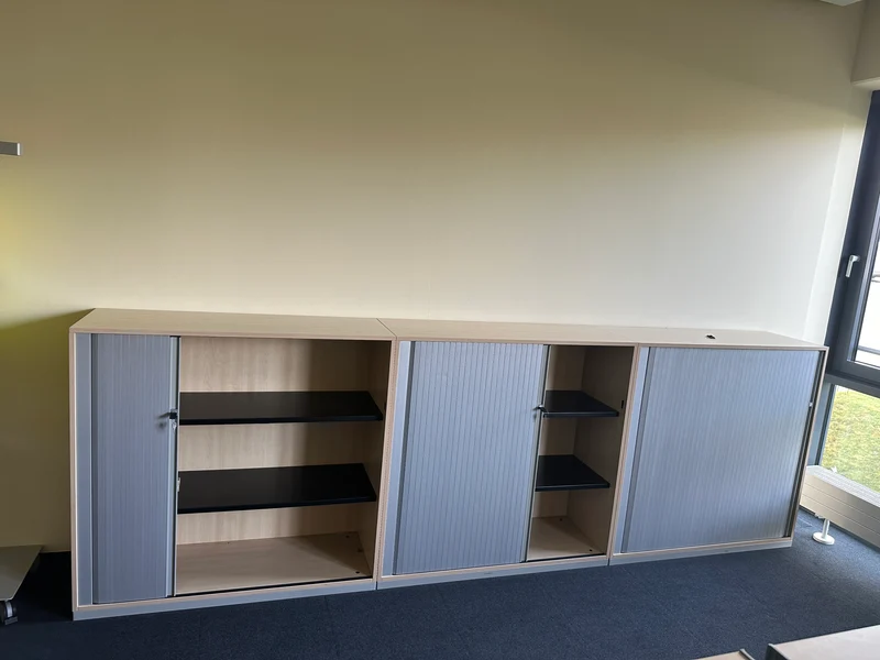 Steelcase Sideboard Ahorn/Silber