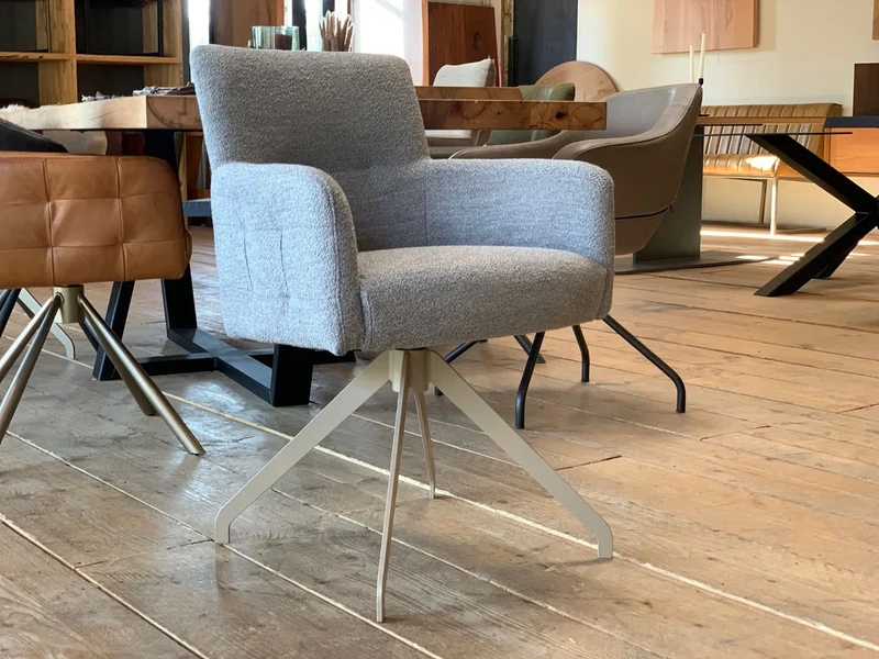 Drehstuhl Esszimmer Stoffbezug S119DF