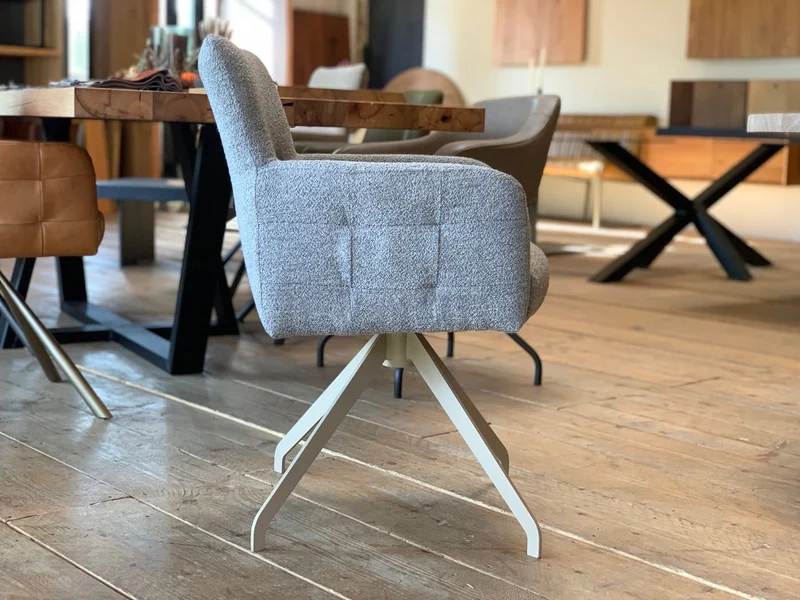 Drehstuhl Esszimmer Stoffbezug S119DF