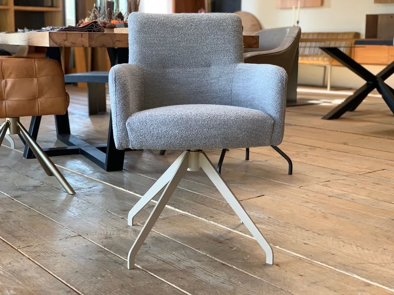 Drehstuhl Esszimmer Stoffbezug S119DF