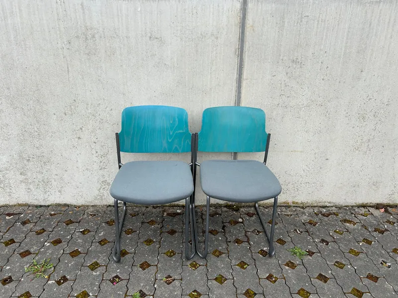 Drabert Konferenzstuhl Blau Türkis