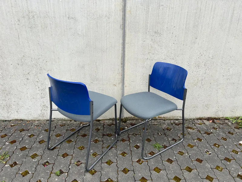 Drabert Konferenzstuhl Blau Türkis
