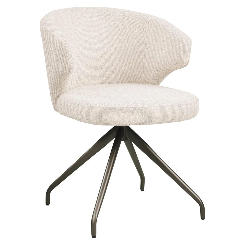 Richmond Interiors Esszimmerstuhl Milly biscotti swivel