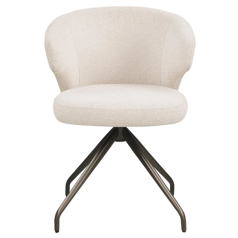 Richmond Interiors Esszimmerstuhl Milly biscotti swivel