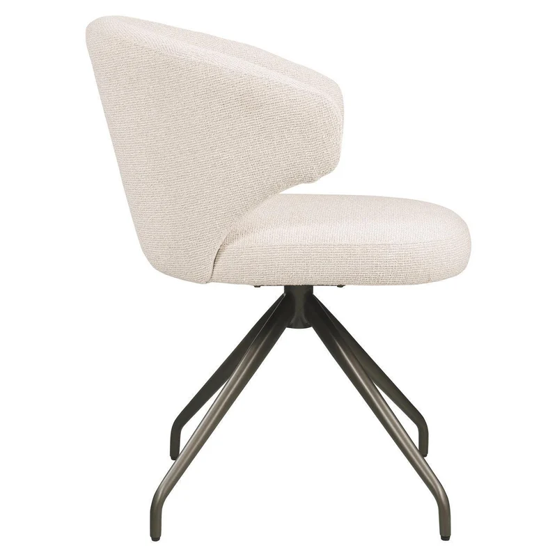 Richmond Interiors Esszimmerstuhl Milly biscotti swivel
