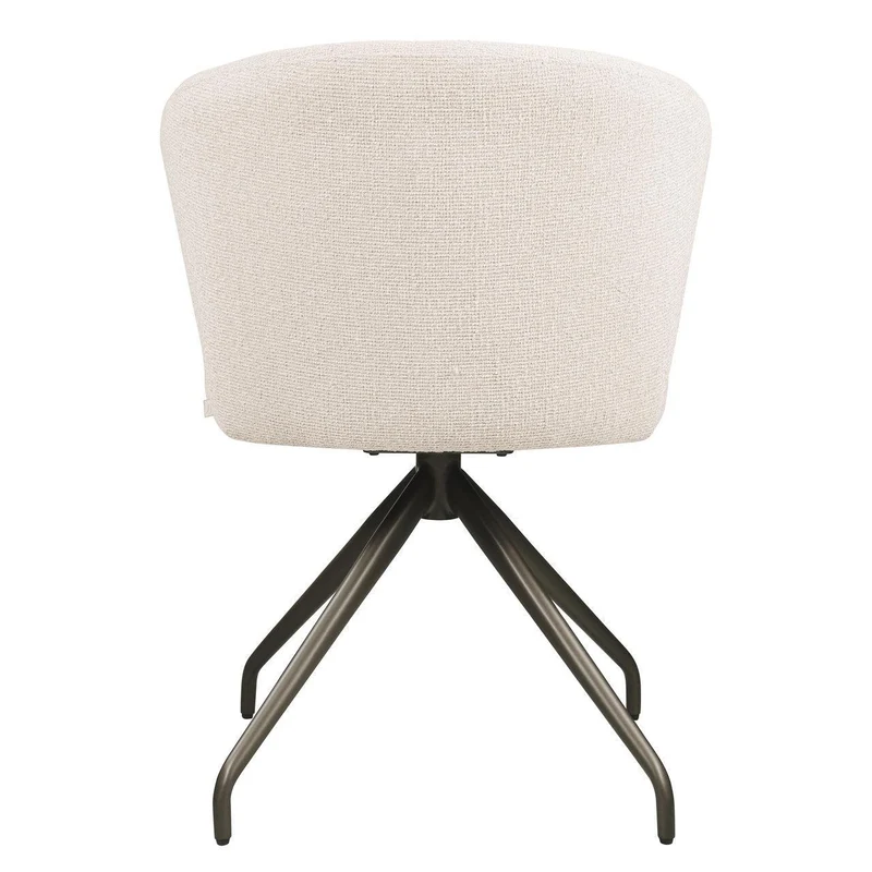 Richmond Interiors Esszimmerstuhl Milly biscotti swivel