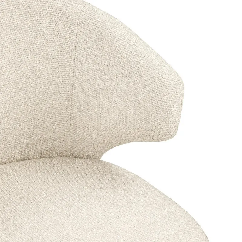 Richmond Interiors Esszimmerstuhl Milly biscotti swivel