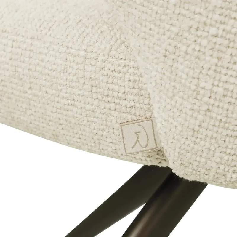 Richmond Interiors Esszimmerstuhl Milly biscotti swivel