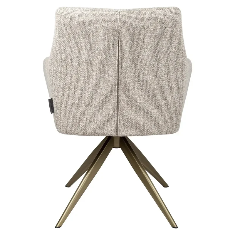 Richmond Interiors Esszimmerstuhl Lisonne cayenne brown swivel fire retardant