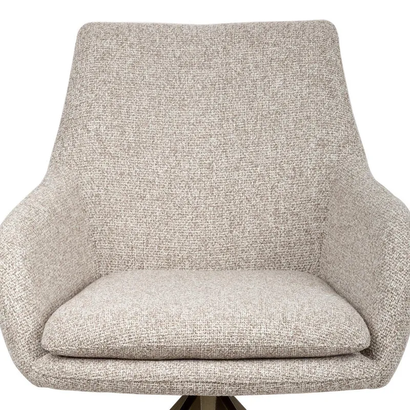 Richmond Interiors Esszimmerstuhl Lisonne cayenne brown swivel fire retardant