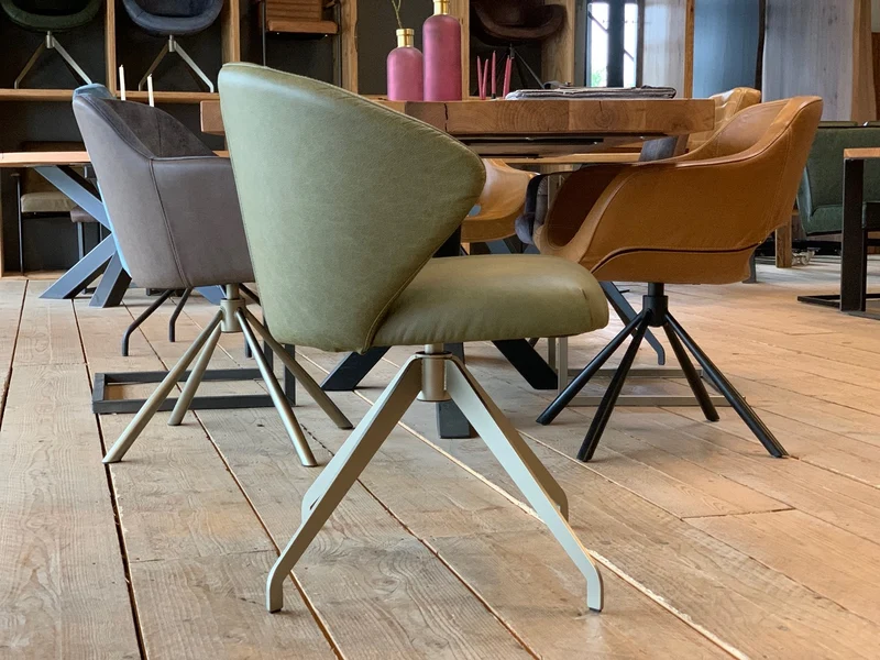 Esszimmer Drehstuhl Leder BL203DF