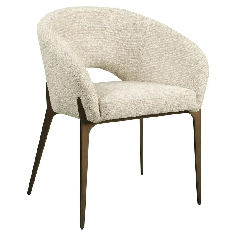 Richmond Interiors Esszimmerstuhl Kenzi natural linear fire retardant