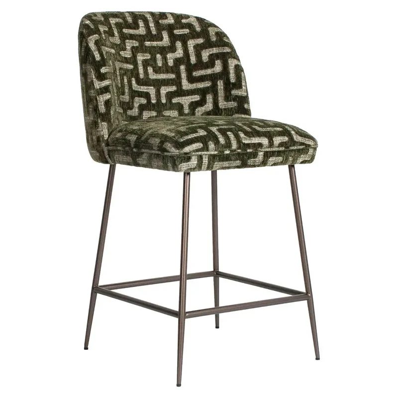 Richmond Interiors Thekenstuhl Pullitzer moss labyrinth