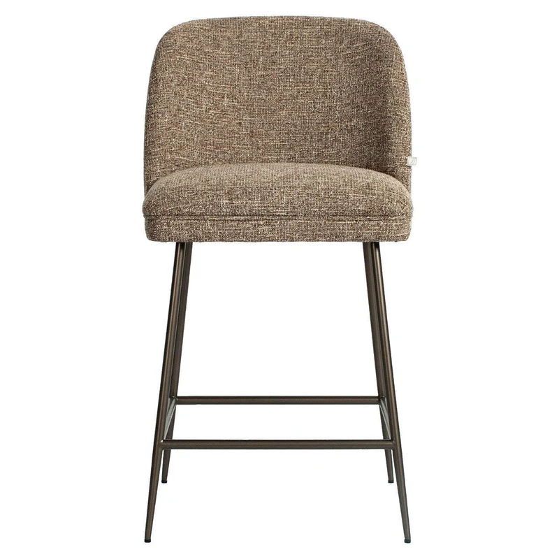 Richmond Interiors Thekenstuhl Pullitzer brown tweed
