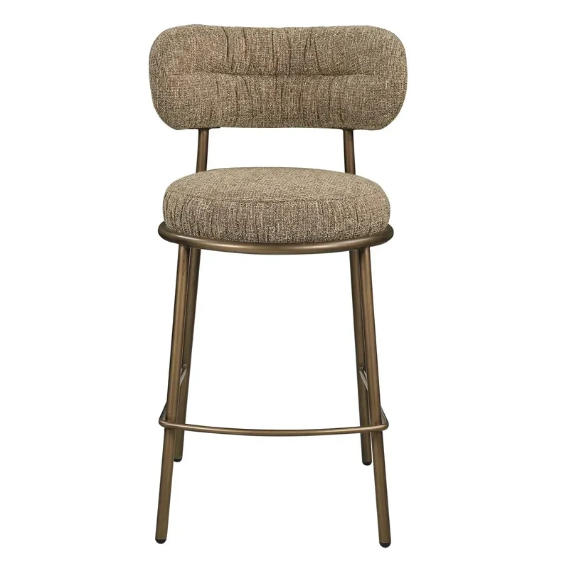 Richmond Interiors Thekenstuhl Encanto brown tweed