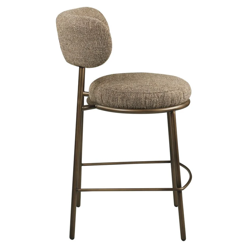 Richmond Interiors Thekenstuhl Encanto brown tweed