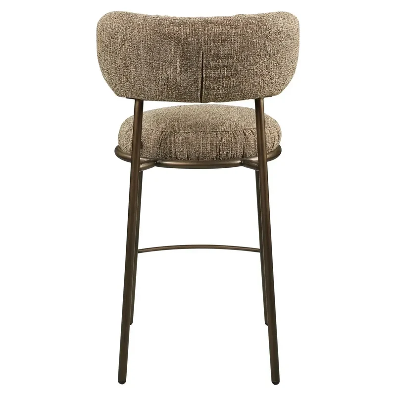 Richmond Interiors Thekenstuhl Encanto brown tweed