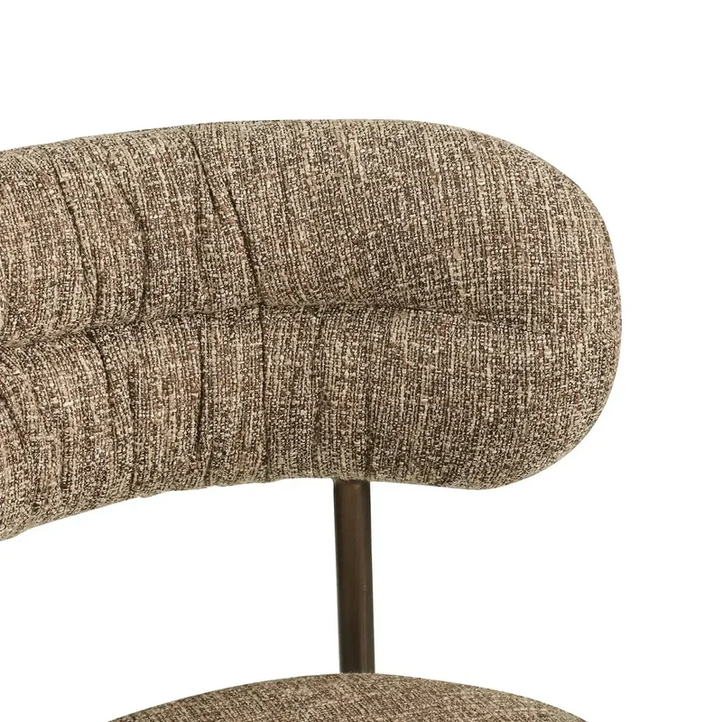 Richmond Interiors Thekenstuhl Encanto brown tweed