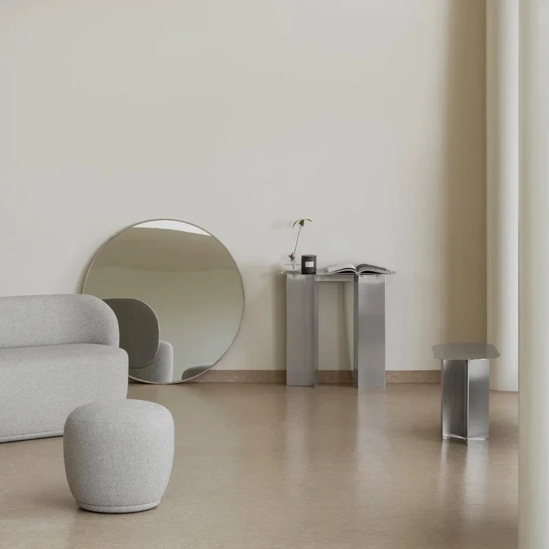 blomus ORU Sitzbank Flur – schmale Design Sitzbank aus Metall, 80 cm