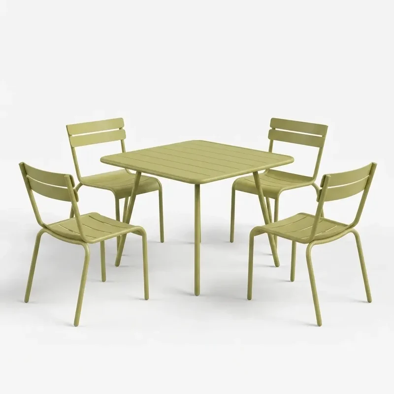 Fermob Luxembourg Gartenmöbelset (Tisch + 4 Stühle)