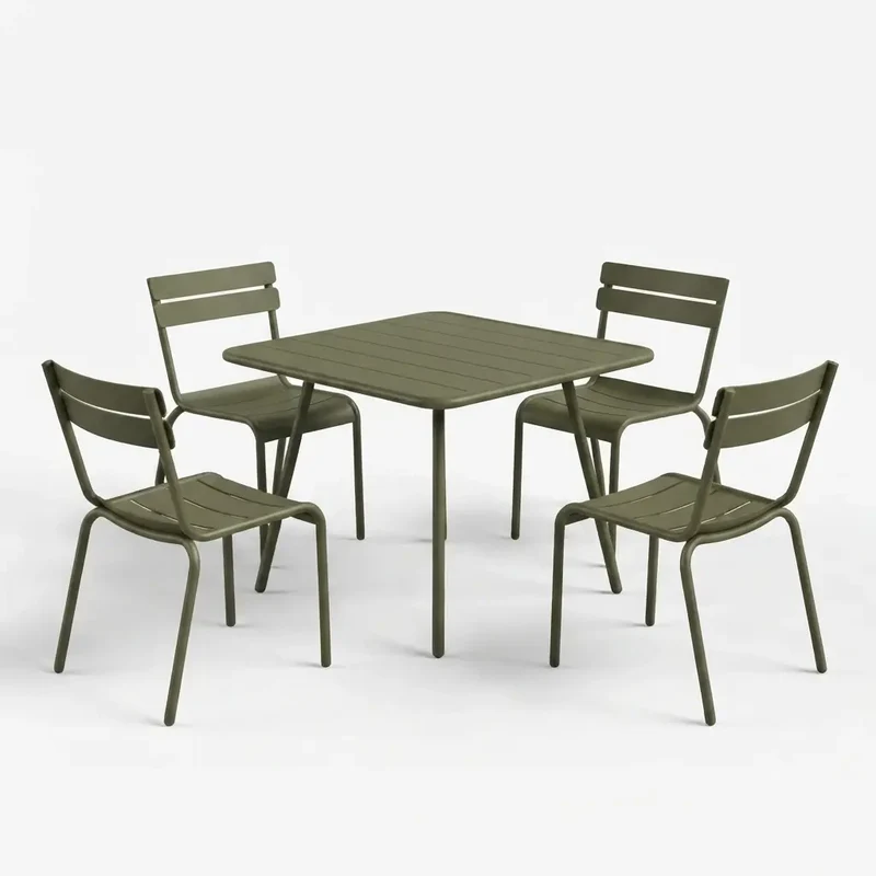 Fermob Luxembourg Gartenmöbelset (Tisch + 4 Stühle)