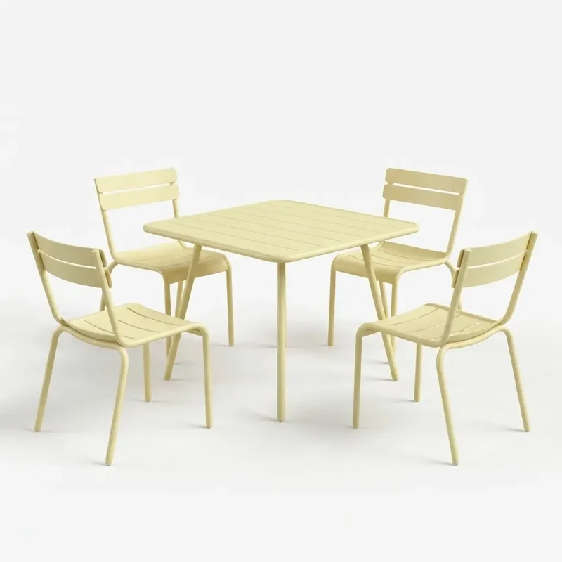 Fermob Luxembourg Gartenmöbelset (Tisch + 4 Stühle)