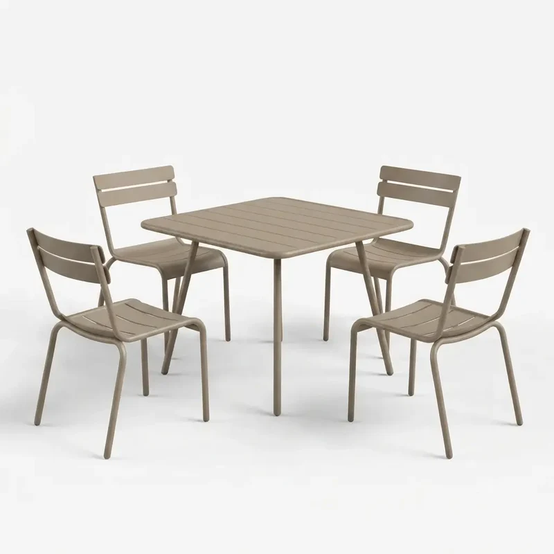 Fermob Luxembourg Gartenmöbelset (Tisch + 4 Stühle)