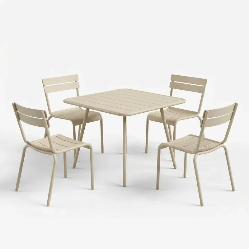Fermob Luxembourg Gartenmöbelset (Tisch + 4 Stühle)