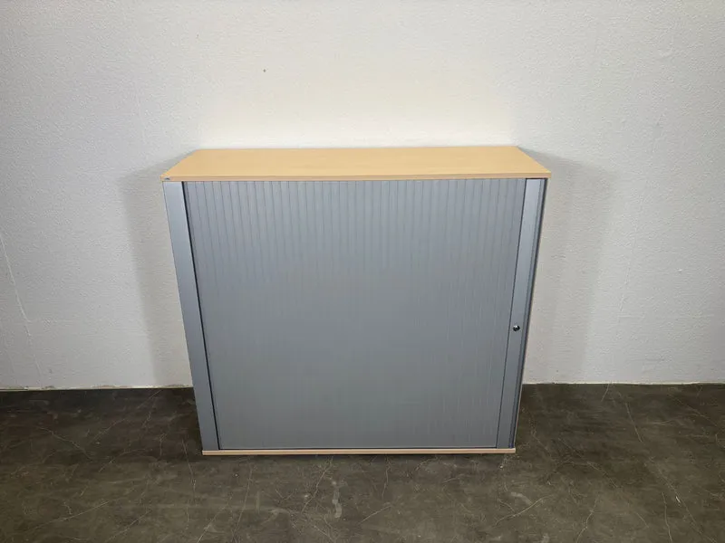 Sedus Sideboard Rollladenschrank Ahorn / Silber 3/6OH