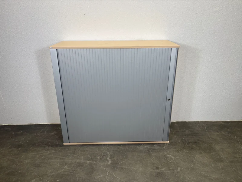 Sedus Sideboard Rollladenschrank Ahorn / Silber 3/6OH
